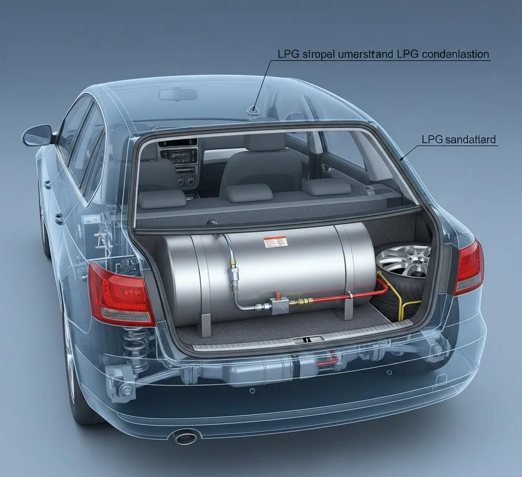 LPG 차량의 단순 구조도