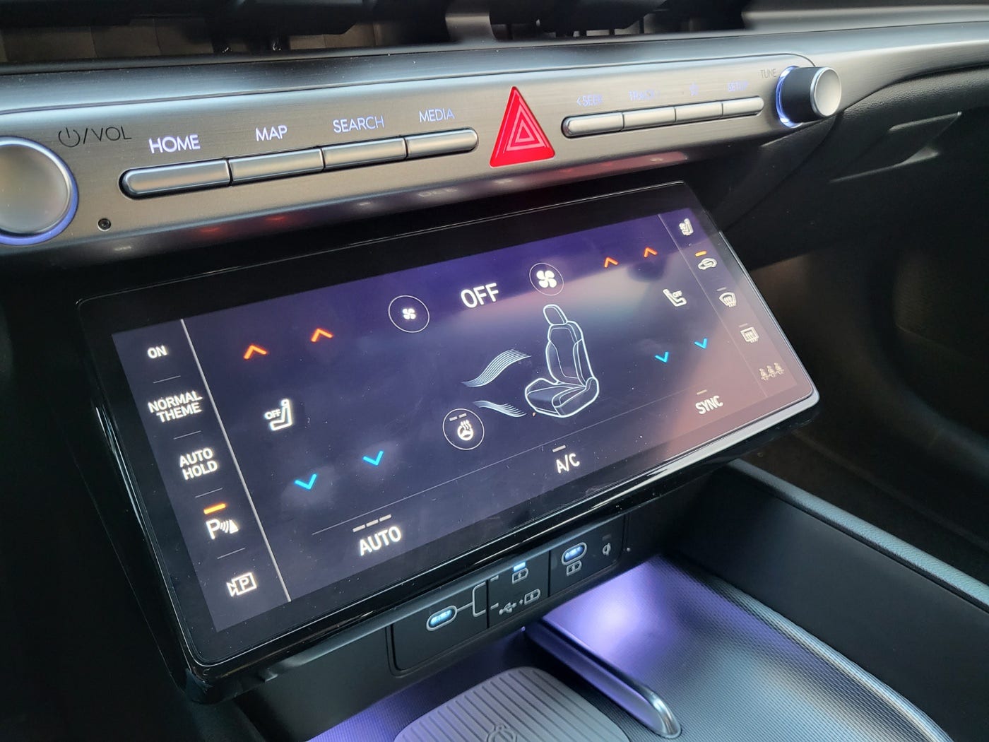 터치 기능이 포함된 햅틱 공조기