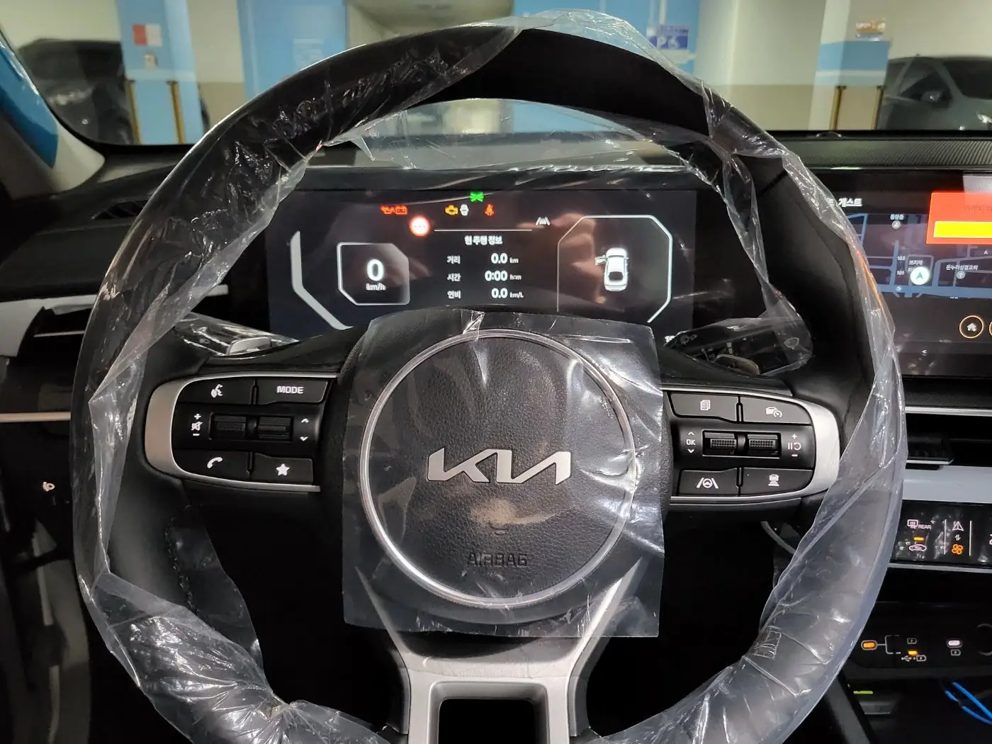 비닐도 벗기지 않은 K5핸들