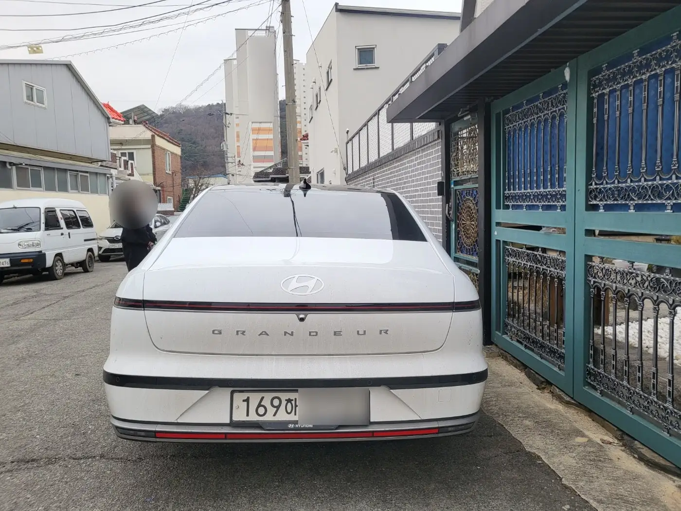 깔끔한 화이트 바디 그랜저