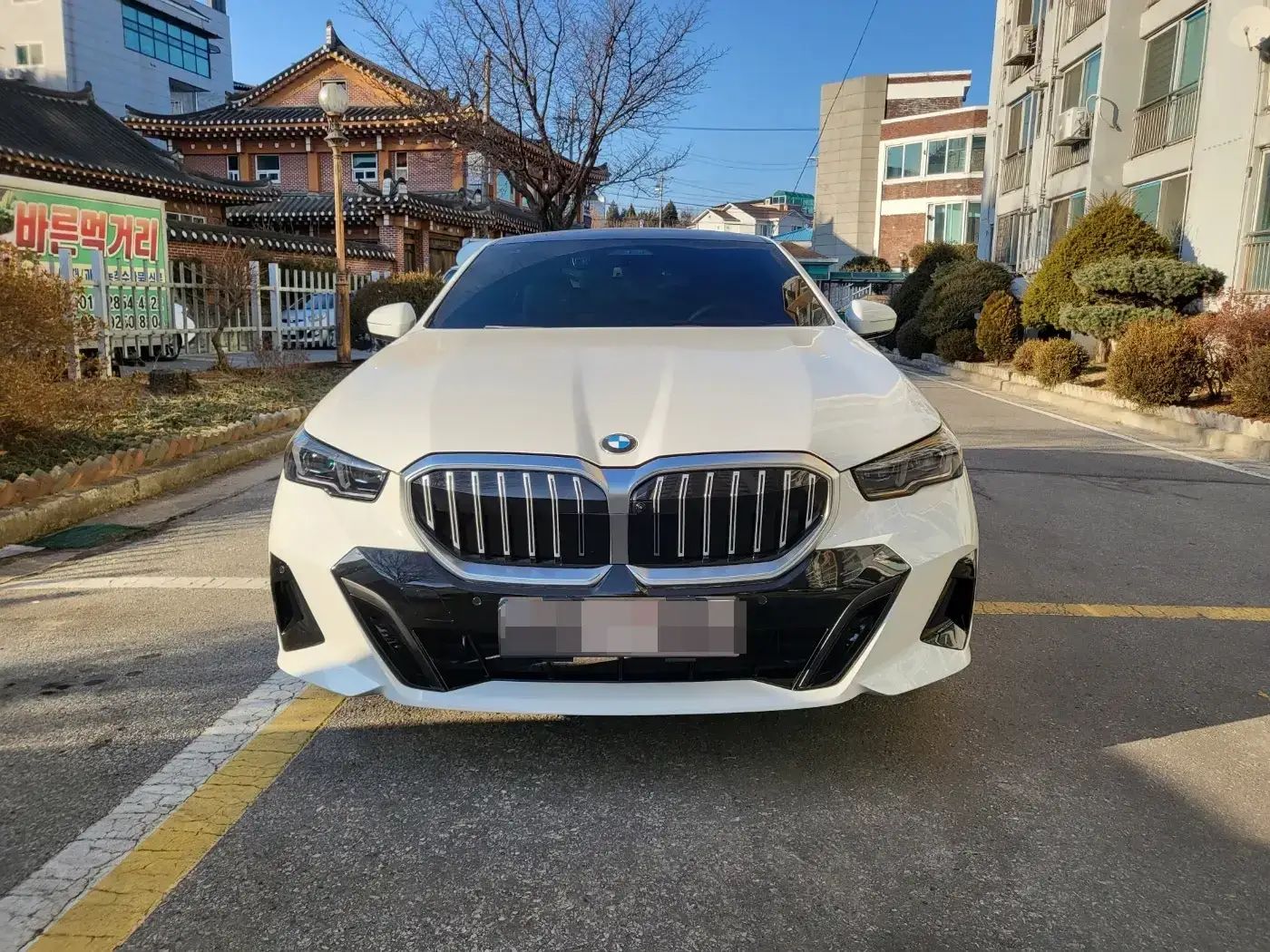 bmw 530i 정면과 정측면 이미지
